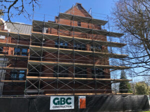 Access for exterior wall upgrades, Western Oregon University, Monmouth, Oregon