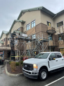 Stair tower/trash chute for 2nd floor renovation, Coeur d’ Alene, ID